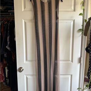 Zara Striped Mesh Dress